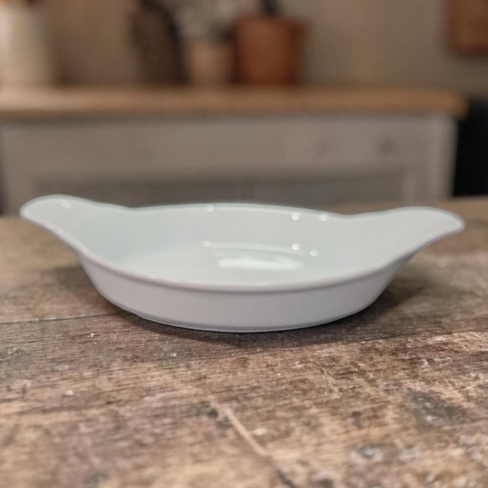 The Cellar Whiteware Oval Casserole Dish, Vintage Style Bakeware, Kitchenware